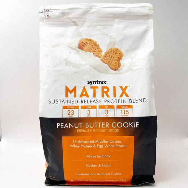 Syntrax Matrix Protein Powder 5.0 Peanut Butter Cookie 5lb BB 4/26