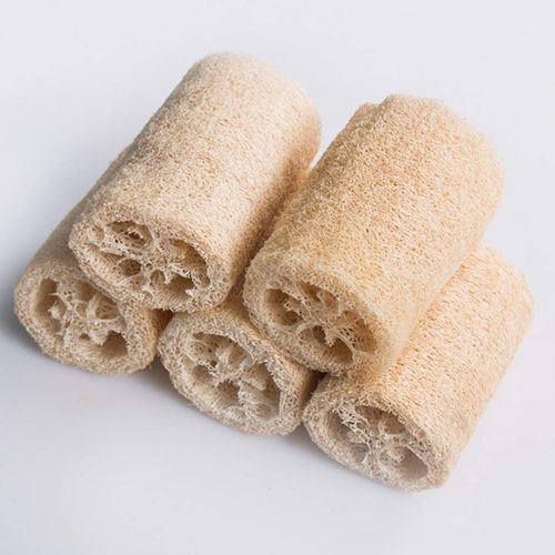 POPETPOP Loofah Hamster Chew Toys : 3Pcs Natural Loofah Chewing Toys for Chinchillas Bunny Hamster Guinea Pig, 3.93X2.36X2.36inch