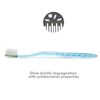 Nano-b Antibacterial Toothbrush with Silver Bristles and Blue Handle