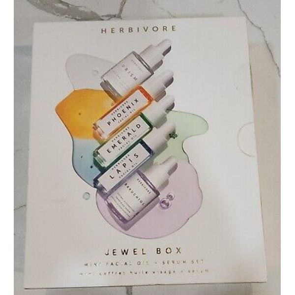 Herbivore Jewel box 5 pc mini facial oil serum set sealed box