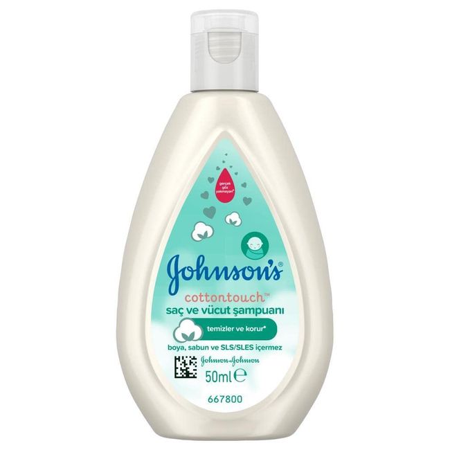 Johnson's Cottontouch Saç ve Vücut Şampuanı 50 ml