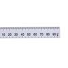 sourcing map Folding Ruler 100cm 4 Fold Metric Measuring Tool ABS for Woodworking Engineer White