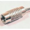 Silver 1pc Thickness 2.0mm Length 45cm Screw Type Wire Ring Keychain Stainless Steel, Silver