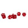 Dice4friends 86001 - Würfelset Transparent: Red (7)