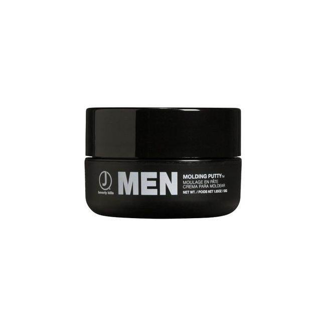 J Beverly Hills Men's Molding Putty with Beeswax for Strong Hold and Texture, 2 Oz