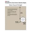 1- 1/4" Overlay 105 Degree Soft Close Face Frame Cabinet Door Hinges (30 Pack)