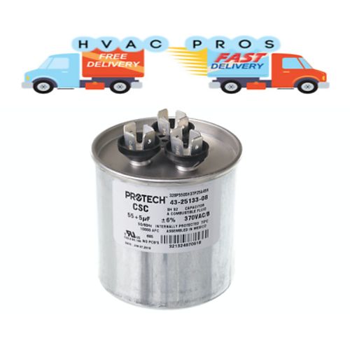 Rheem Ruud Capacitor 55/5 370 43-23204-17 43-26261-17