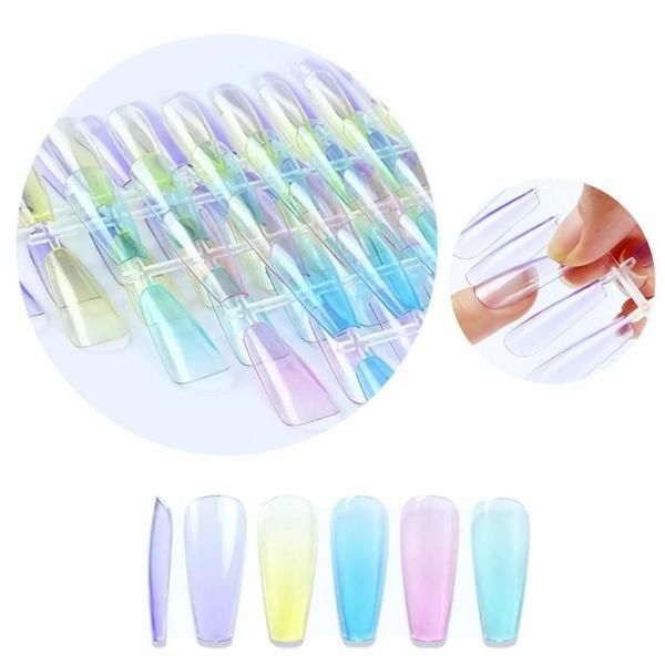 Nail Art Transparent Soft Syrup Tint Tip 24p 5 Types (WA0B0D0)