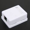 Network Junction Boxes,2Pcs RJ45 Surface Mount Box Cat6 Single-Port Desktop Information Network Junction Boxes，Single Port Shielded Networks Surface Mounted