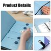 Document Organizer Folio, WADY Important Document Organizer, Document Organizer, in Case I Go Missing Binder, Important Document Binder, for Important Papers,Emergency Binder (Khaki)