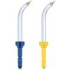 Yaomiao Replacement Tips Compatible with Waterpik 2 Colors Periodontal Tips Dental Water Flosser Tips Replacement Tips Water Flossers (Like WP-100) and Other Oral Irrigators (2 Pieces)