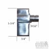 Deadbolt Thumb Turn Satin Chrome Thumb Turn For Emtek Deadbolt Locks