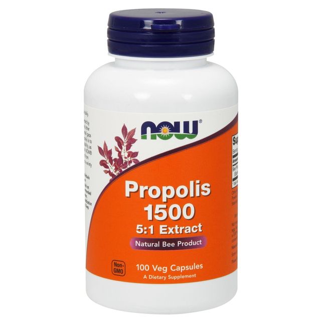 NOW Foods Propolis, 1500 mg, 100 Veg Capsules