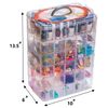 Sooyee 6 Layers Stackable Storage Container Clear 60 Adjustable Compartments,Compatible with Small Toys Arts and Crafts Piping Tips Hardware Storage Organizer