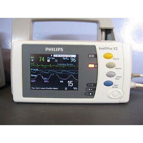 PHILIPS INTELLIVUE X2 MMS M3002A Portable Monitor / Masimo Set, EASI TESTED #C