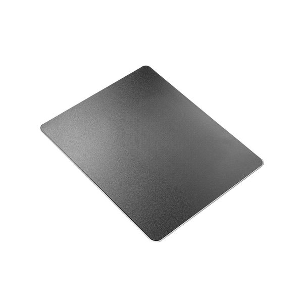 Hard Black Metal Aluminum Mouse Pad Mat Smooth Magic Ultra Thin Double Side Mouse Mat Waterproof Fast and Accurate Control for Gaming and Office(Small 9.05X7.08 Inch)