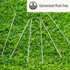 IME 20Pcs Garden Pegs U Shaped Ground Staples Pins Stakes Spikes for Securing Lawn Farm Sod Weed Barrier Landscape Grass Fabric Netting, More Applications 15CM