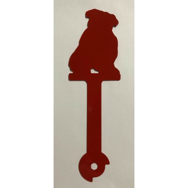 Bulldog (Sitting) Pet Metal Mailbox Flag Aluminum CNC Art Decor