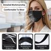 GTT 50PCS ASTM Level 3 Highly Protective 3 Layer Face Mask with Ear Loops - Individual Packaging, Black