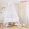 Princess Bed Canopy - Beautiful Silver Sequined Childrens Bed Canopy in White - single bed
