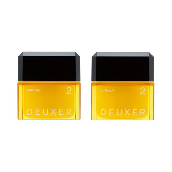 Number Three DEUXER Soft Wax 2 (Set of 2) Hair Wax, Floral Berry, Yellow