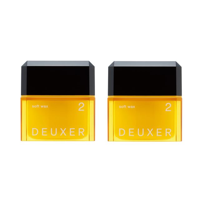 Number Three DEUXER Soft Wax 2 (Set of 2) Hair Wax, Floral Berry, Yellow