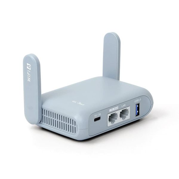 GL.iNet WiFi 6 Router, VPN, Wireless LAN Travel IPv6 Compatible, 2.5 Gbps WAN Port, Gigabit AX3000, 574 Mbps+, 2402 Mbps, WPA3, AdGuard Home VPN Client, OpenVPN, Wireguard, Travel, Business Trip,