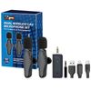 Vidpro WM-35 Dual Wireless Microphone System Smartphone Audio Kit for Youtuber