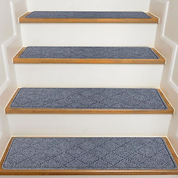 Stair Treads for Wooden Steps Indoor, 15 Pack 8" X 30" Non Slip Carpet Stair Tre