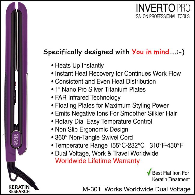 Inverto pro flat top iron