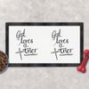 'God Loves a Trier' Pet Feeding Mat (PM00004440)