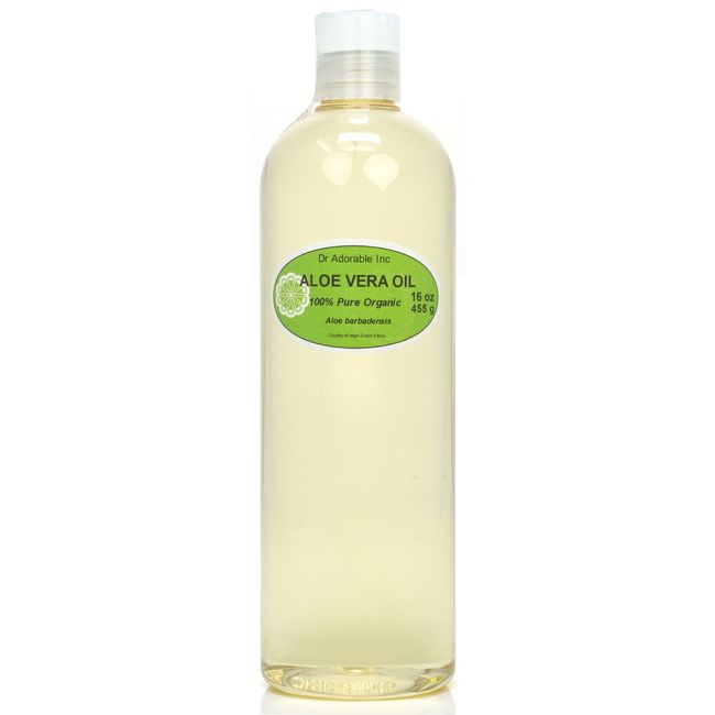 16 Oz Premium 100% Pure Organic Cold Pressed Aloe Vera Oil Moisturizer