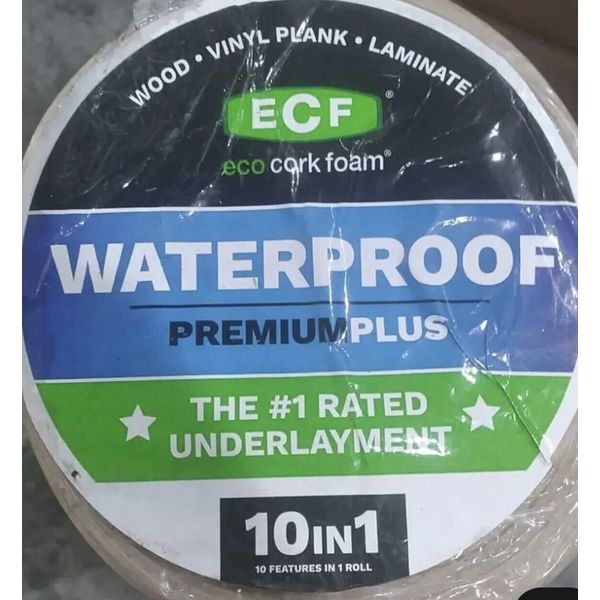 ECF Underlayment Laminate And Engineered Floor With Cork 36" x 25' 75 sq ft roll