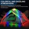 8m Outdoor Portable Waterproof Camping String Lights Stowable String Light
