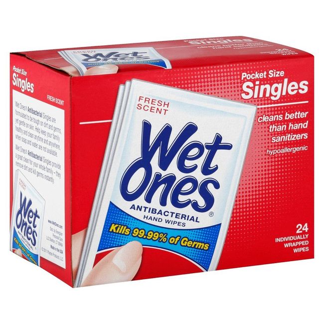  Wet Ones Antibacterial Wipes 40 Count (Value Pack of 6) :  Health & Household