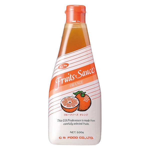 GS Food Fruit Sauce, Orange, 17.6 oz (500 g)