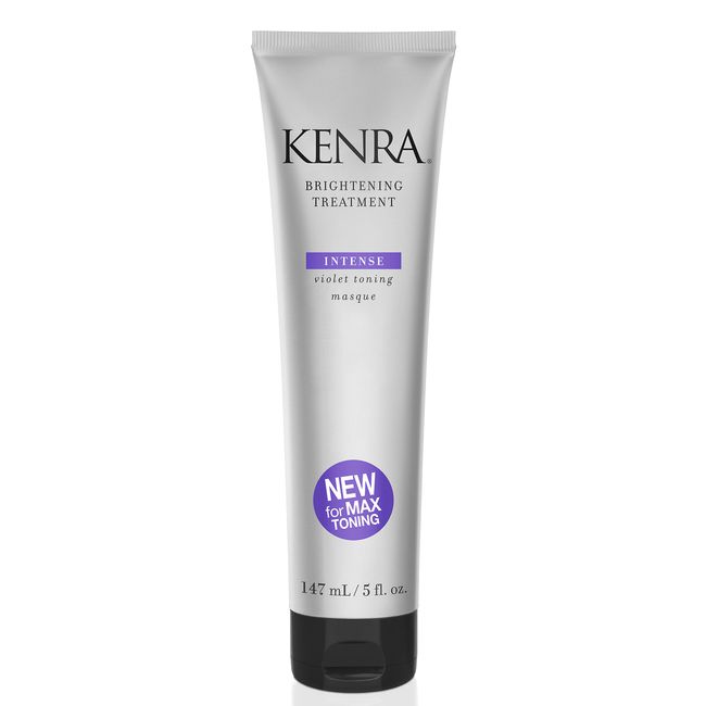 Kenra Brightening Treatment | Eliminates Brassy Tones | Intense Violet Toning | Purple/Violet Masque for Blondes, Grays, Brunettes & all Hair Types | 5 fl. Oz