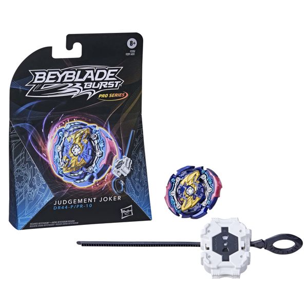 Beyblade Burst Pro Series Judgement Joker Spinning Top Starter Pack - Attack Type Battling Game Top with Launcher Toy