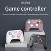 Ampown RG P01 Wireless Gaming Controller Compatible with Switch Game Controllers RG P01 2.4G Controller Gamepad for Bluetooth/PC/Steam/iOS/Android/Switch Hall Effect RGB Lights（White）