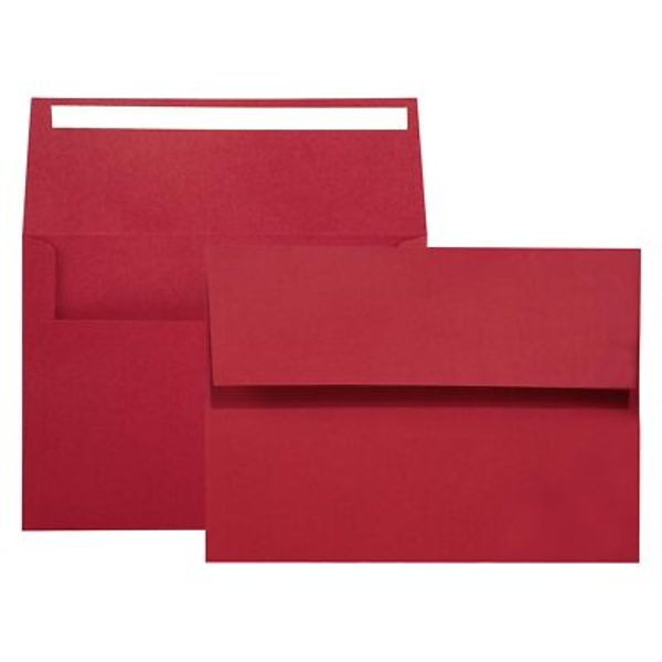 A7 Red Invitation 5x7 Envelopes 100 Pack- Self Seal Square FlapPerfect for 5x...