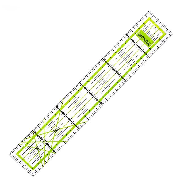 Clear Sewing Ruler 30x5cm Acrylic Patchwork Ruler Sewing Ruler with Double-Coloured Grid Lines DIY Quilting Tool for Measuring and Cutting