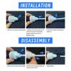 PAROAD 30 Pieces Water Filter Fitting, Water Inlet Pipe Universal Connection Set (3/8 Inch (9.53 mm)