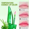 Pakivs 3 Pcs Aloe Vera Lip Gloss Set,Magic Temperature Color Change Lip Gloss Moisturizing Long Lasting Lip Stain Liquid Lipstick Lip Tint for Women