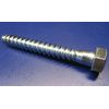 Zinc Hex Head Lag Screw 9/16 Hex Size 3/8 Thread x 3.0" Length, 50 pcs