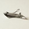 Leaf Metal Barrette Hair Clip | Silver