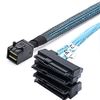 NFHK Internal Mini SAS SFF-8643 Host to 4 SAS 29pin SFF-8482 Target Disk 6Gbps Data Server RAID Cable