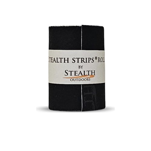 Stealth Strips Camo Silencing Tape | Self Adhesive Silencing Fabric | Great for Quieting All of Your Metal Hunting Gear and Accessories (Tactical Black, 2.5" Wide)