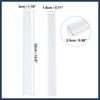 INFINAUTO 2pcs Grille Insert Trims Stripes Plastic for Auto White 12.6"x1.18" Stylish Design