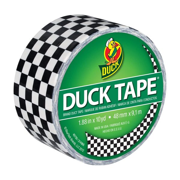 Duck Brand Duck Printed Duct Tape, 6-Roll, Checker (280410_C)