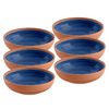 Rustic Swirl Indigo Melamine Bowl Set (6)